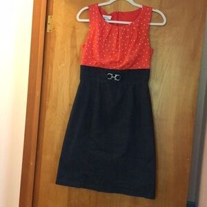 Alyx limited Orange and White polka dot dress